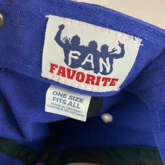 Kansas Jayhawks NCAA Blue Gray Fan Favorite Relaxed Fit Strapback Adjustable Hat - Picture 6 of 6